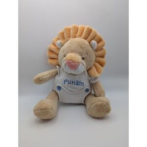 Baby Ganz Punkin Orange Lion 10" Rattle Chime Plush BG1399 Clean